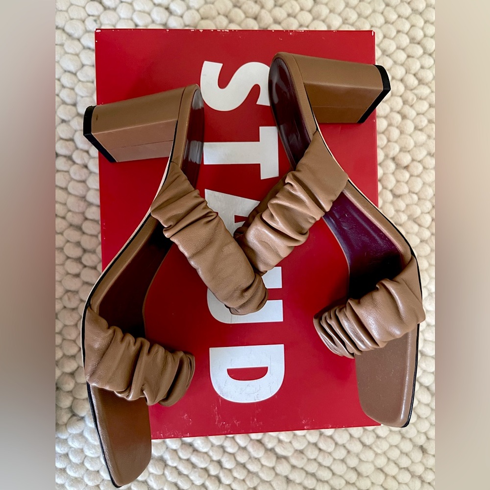 Staud Frankie Ruched Sandal